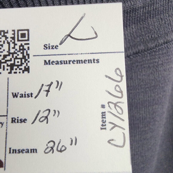 Babaton Grey Knit Cotton Jogger Pants Size L - Picture 8 of 8